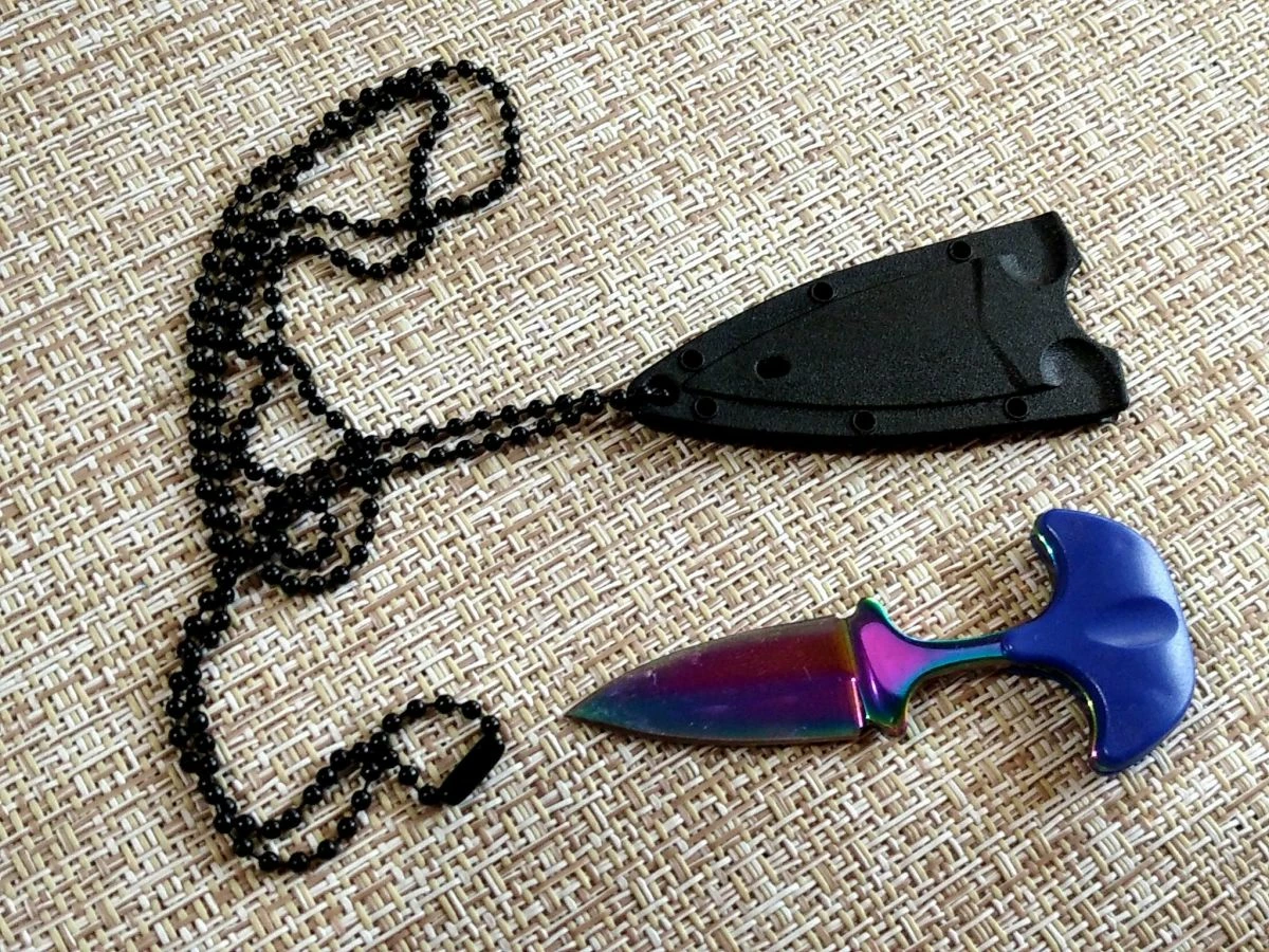 Φορητό Μίνι Κολιέ, Λεπίδα, Μαχαίρι ανοξείδωτου Durty.