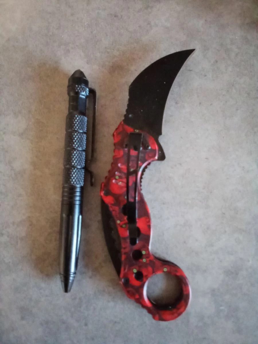 Σετ πτυσσόμενο καραμπιτ κ Tactical Pen 2 - Image 2