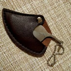 Εργονομικό μινι μπρελοκ *μαχαίρι-φυλο* από ανοξείδωτο ατσάλι