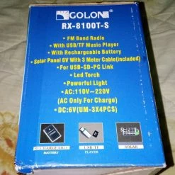 Φορητο Ραδιο-Φακος-Πολυαναγνωστης USB MP3 Με Ηλιακη Ενεργεια