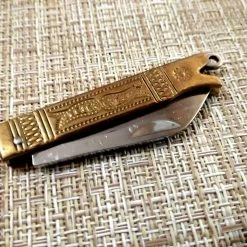 Αναδιπλούμενο Σουγιάς Χρυσό Χρώμα από ανοξείδωτο ατσάλι.