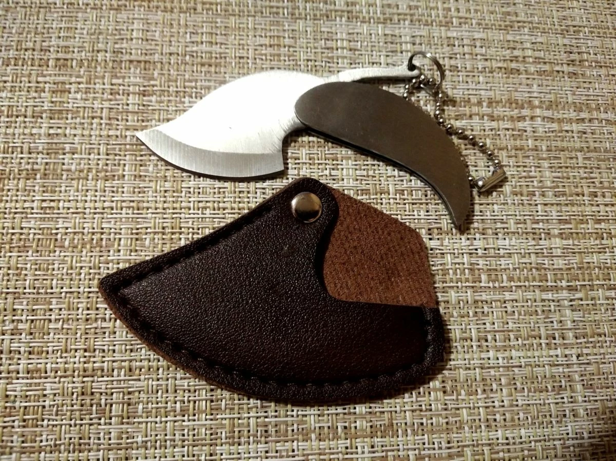 Εργονομικό μινι μπρελοκ *μαχαίρι-φυλο* από ανοξείδωτο ατσάλι - Image 9