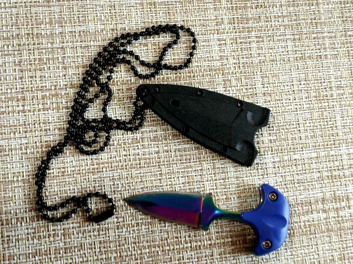 Φορητό Μίνι Κολιέ, Λεπίδα, Μαχαίρι ανοξείδωτου Durty. - Image 3