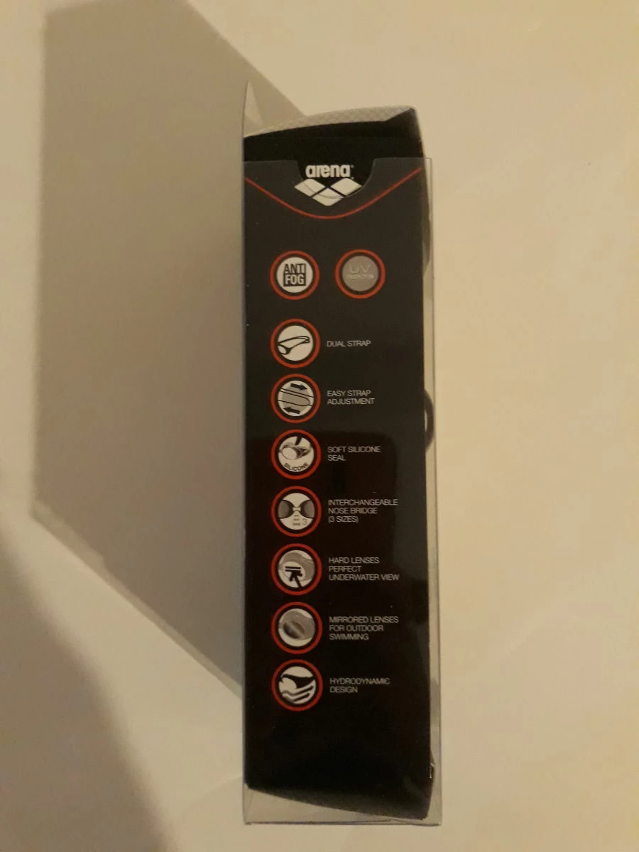 Γυαλάκια Arena Racing Series, Tracks Mirror και σκουφάκι κολύμβησης Amila, ΑΧΡΗΣΙΜΟΠΟΙΗΤΑ, ΤΟΥ ΚΟΥΤΙΟΥ! - Image 3