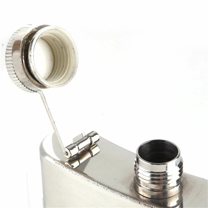 από ανοξείδωτο ατσάλι φιάλη +ποτου τσεπης 3oz - Image 2