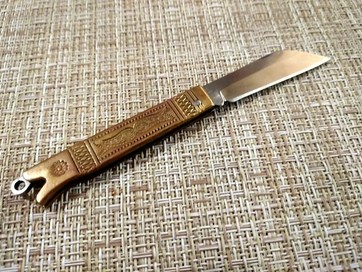 Αναδιπλούμενο Σουγιάς Χρυσό Χρώμα από ανοξείδωτο ατσάλι. - Image 4