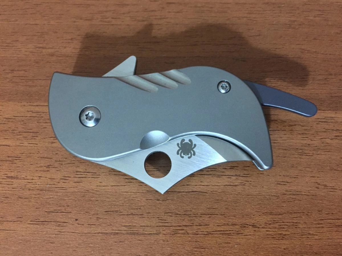Spyderco Pochi Titanium Handle - Image 3