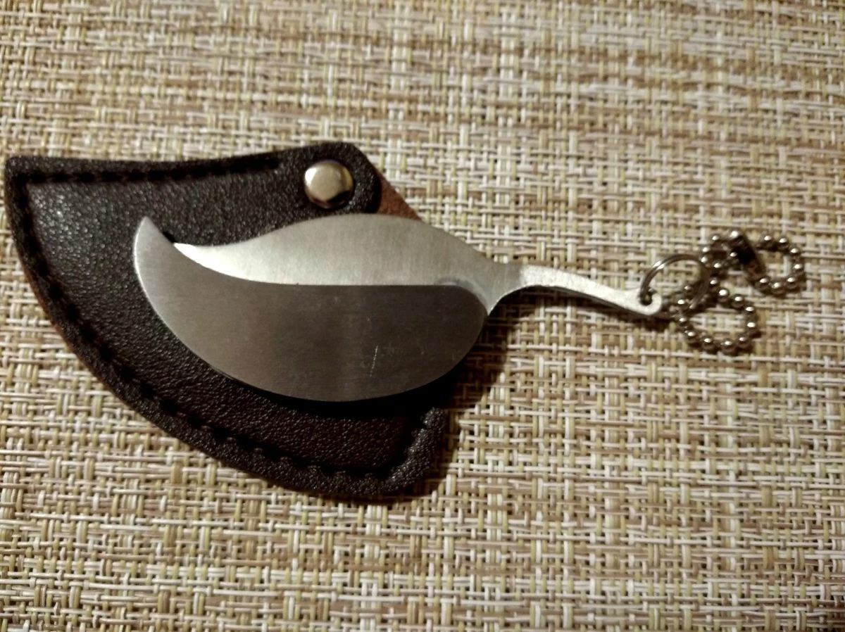 Εργονομικό μινι μπρελοκ *μαχαίρι-φυλο* από ανοξείδωτο ατσάλι - Image 11