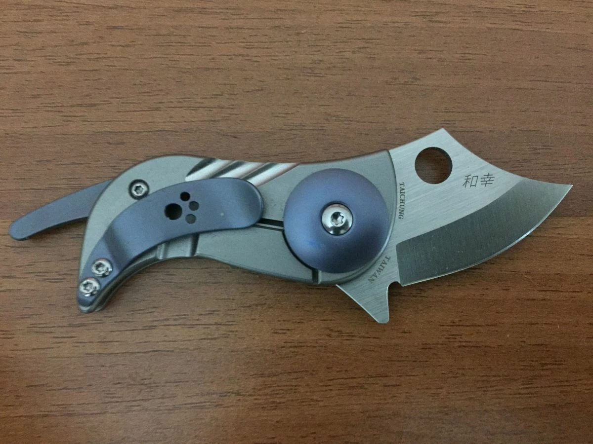Spyderco Pochi Titanium Handle - Image 2