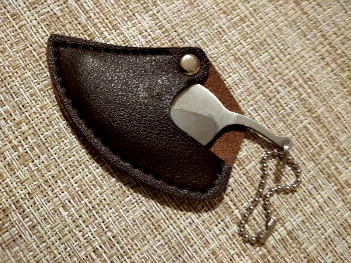 Εργονομικό μινι μπρελοκ *μαχαίρι-φυλο* από ανοξείδωτο ατσάλι - Image 12